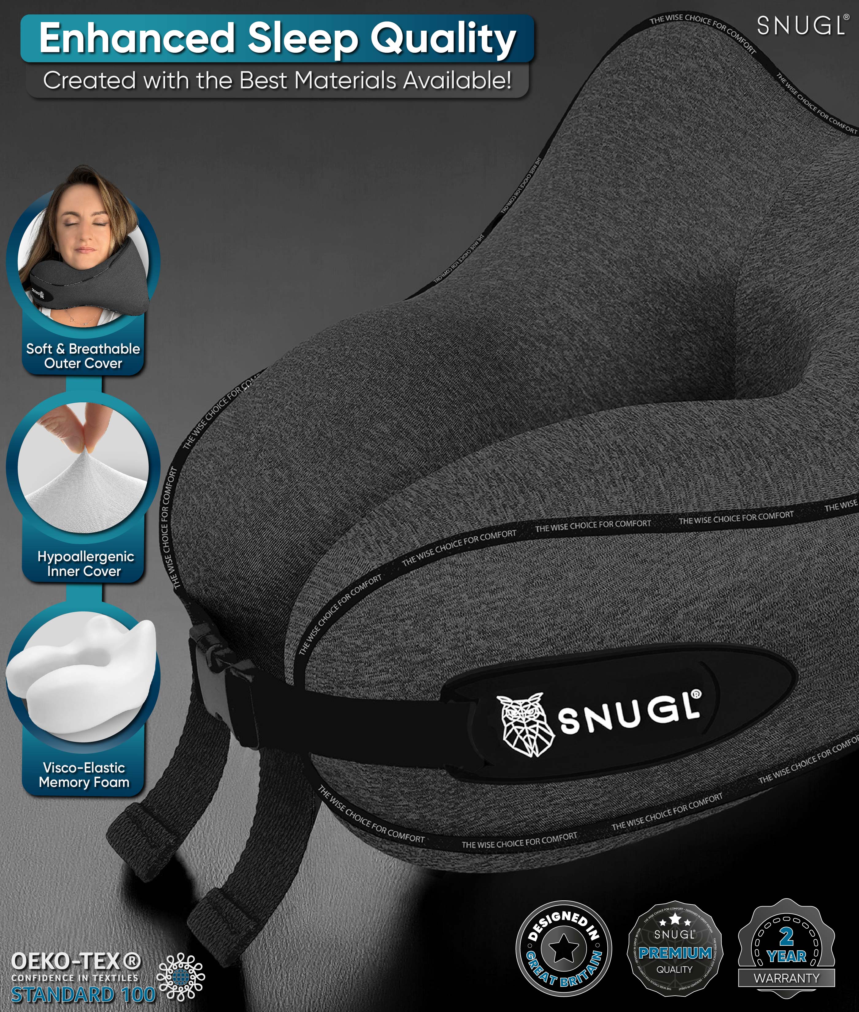 Travel Pillow - SNUGL.co